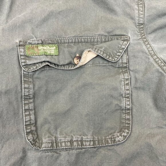 Gander Mountain Mens Shooting Shirt Large Quilted Shoulder Long Sleeve Casual - Picture 7 of 9